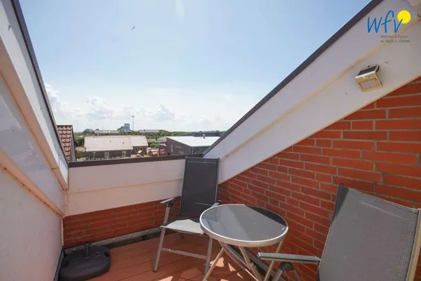 Balkon Ferienhaus Heidi Ferienwohnung Meerblick