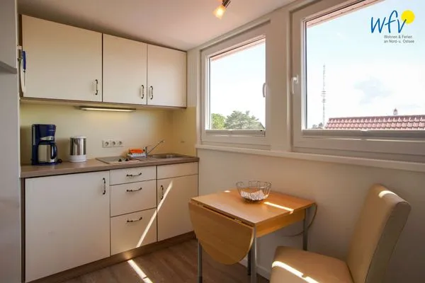 Küche / Küchenzeile Ferienhaus Heidi Ferienwohnung Meerblick