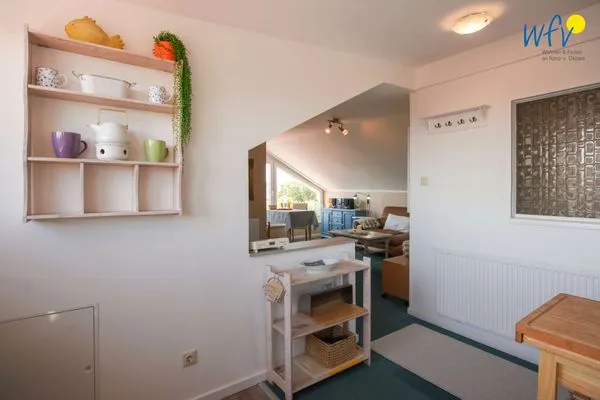 Wohnzimmer Ferienhaus Heidi Ferienwohnung Meerblick
