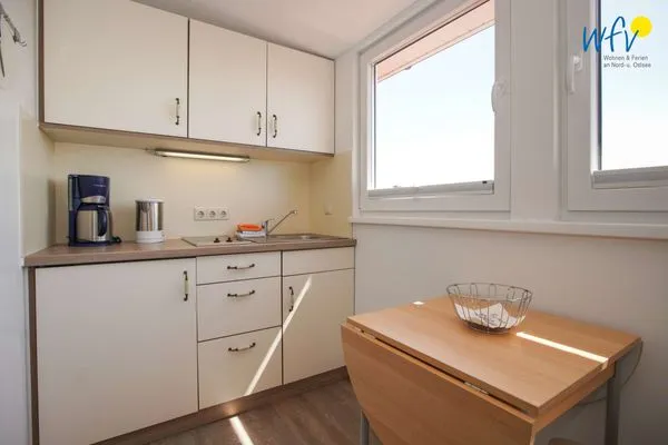 Küche / Küchenzeile Ferienhaus Heidi Ferienwohnung Meerblick