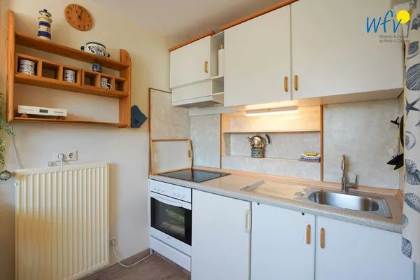 Küche / Küchenzeile Ferienhaus Heidi Häuschen Seehund