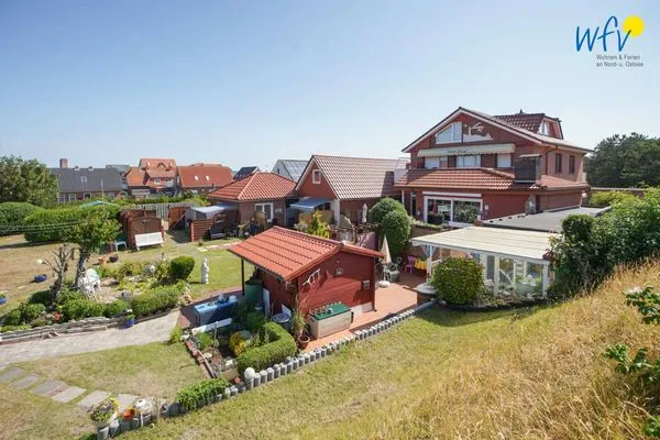 Hauptansicht Ferienhaus Heidi Häuschen Seehund