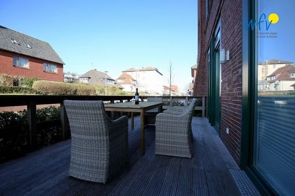 Terrasse Alte Feuerwache Ferienwohnung 1