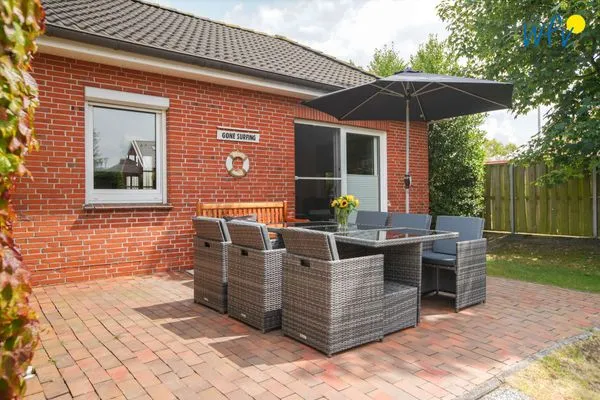 Terrasse Ferienhäuser Weerts Gatt Ferienhaus Lüttje Huske