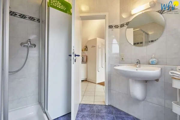 Badezimmer Hus Strandloperke Ferienwohnung Seesternchen