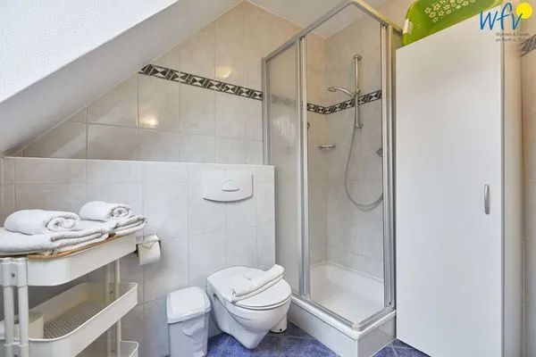 Badezimmer Hus Strandloperke Ferienwohnung Seesternchen