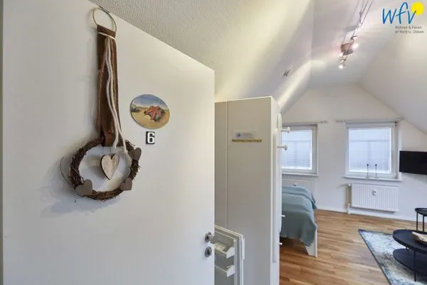 Fassade / Eingang Hus Strandloperke Ferienwohnung Seesternchen