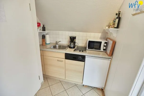 Küche / Küchenzeile Hus Strandloperke Ferienwohnung Seesternchen