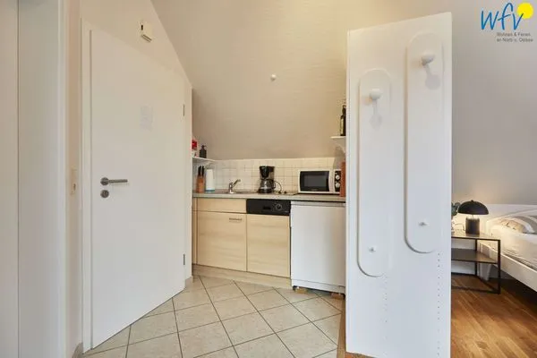 Küche / Küchenzeile Hus Strandloperke Ferienwohnung Seesternchen