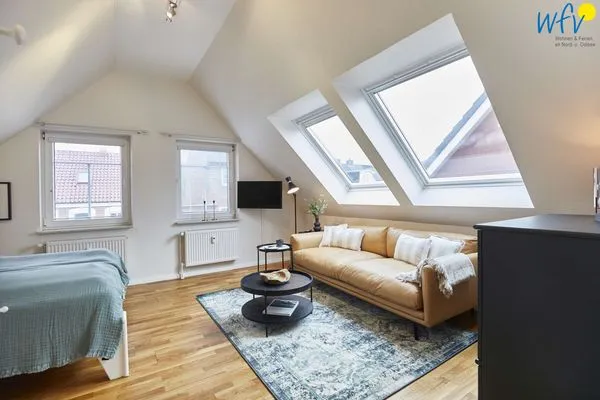 Wohnzimmer Hus Strandloperke Ferienwohnung Seesternchen