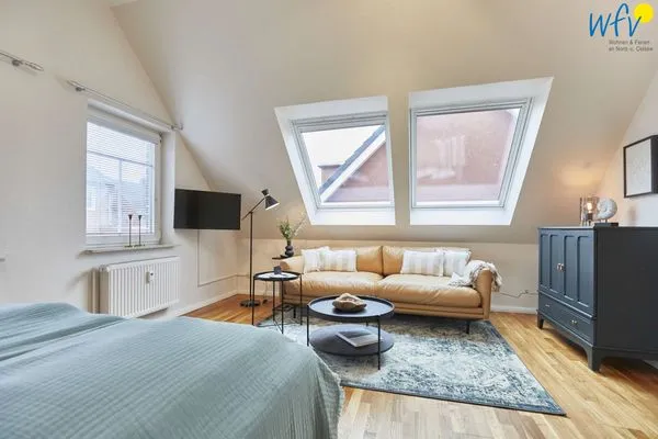 Wohnzimmer Hus Strandloperke Ferienwohnung Seesternchen