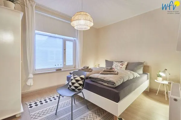 Schlafzimmer Villa Central Ferienwohnung Nesthäkchen