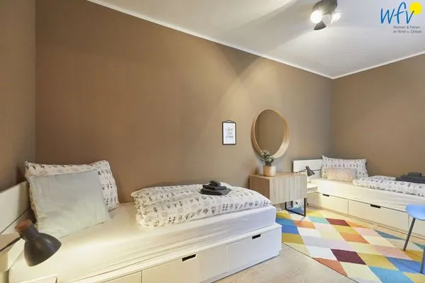 Schlafzimmer Villa Central Ferienwohnung Nesthäkchen