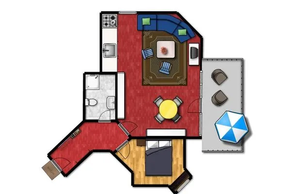 Grundriss Haus Strandblick Ferienwohnung Meerblick 18
