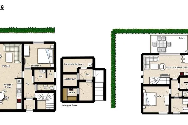 Grundriss Lisa-Marie Ferienhaus Lisa-Marie