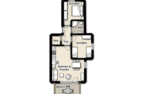 Grundriss Villa Sommertraum Ferienwohnung Meereslust