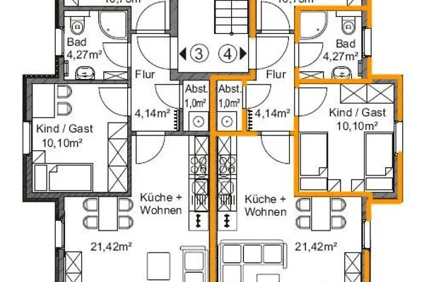 Grundriss Villa Sommertraum Ferienwohnung Meereslust