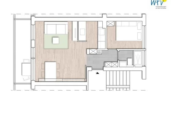 Grundriss Haus am alten Leuchtturm Ferienwohnung 16