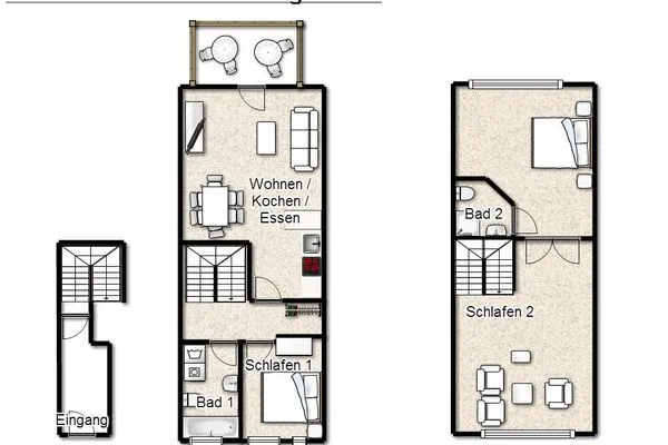 Grundriss Residenz Helena Ferienwohnung 6
