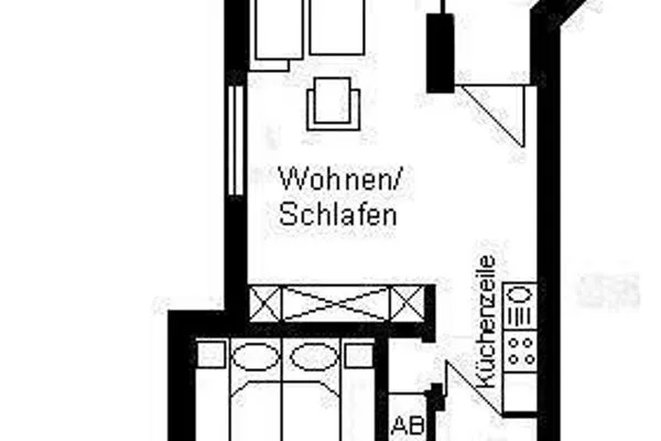 Grundriss Haus Lagune am Wattenmeer Ferienwohnung 1