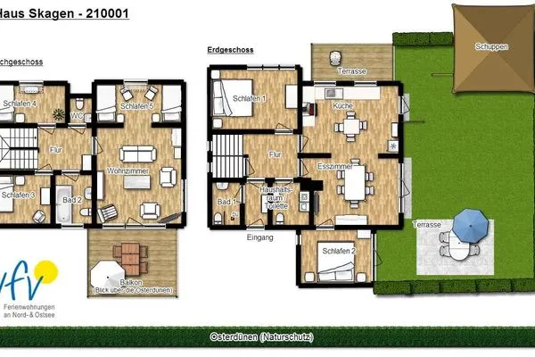 Grundriss Haus Skagen Ferienhaus Skagen Wangerooge