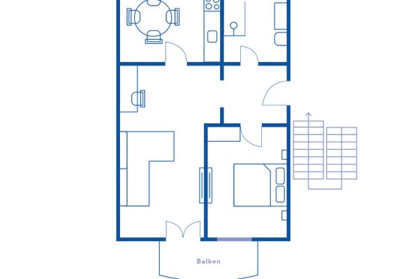  BLAUSAND am Kunstmuseum Ahrenshoop - Grundriss