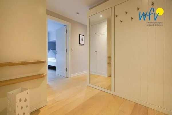 Flur Achterhus Ferienwohnung Wattwurm