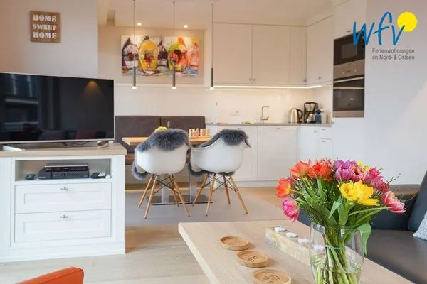 Küche / Küchenzeile Achterhus Ferienwohnung Wattwurm