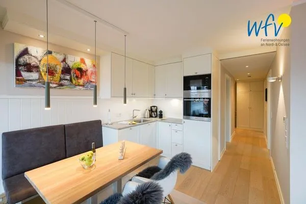 Küche / Küchenzeile Achterhus Ferienwohnung Wattwurm