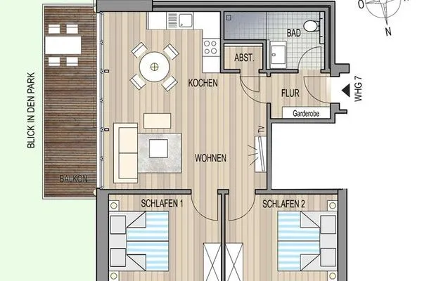 Grundriss Haus Oldenburg Ferienwohnung 7