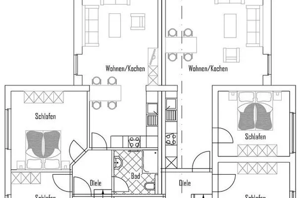 Grundriss Villa Schoen Ferienwohnung 1