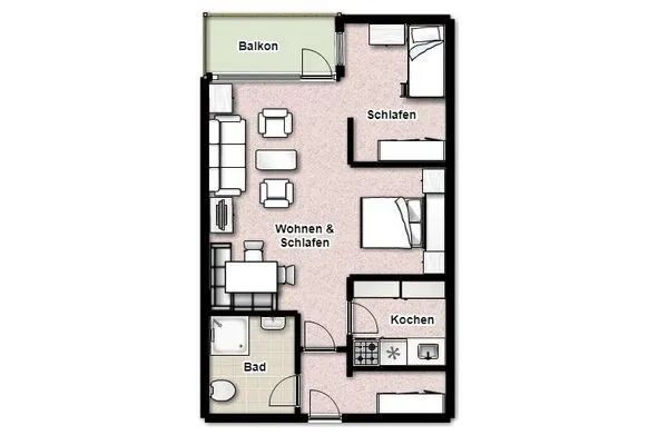 Grundriss Ferienhaus Seeblick Ferienwohnung 7
