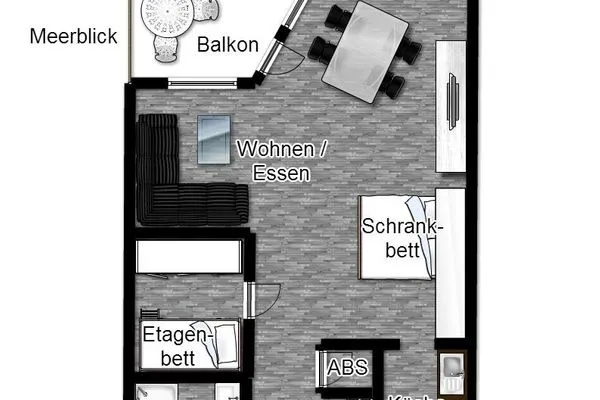 Grundriss Ferienhaus Seeblick Ferienwohnung 78