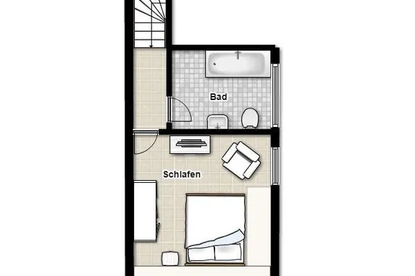 Grundriss Villa Rossini Ferienwohnung 8