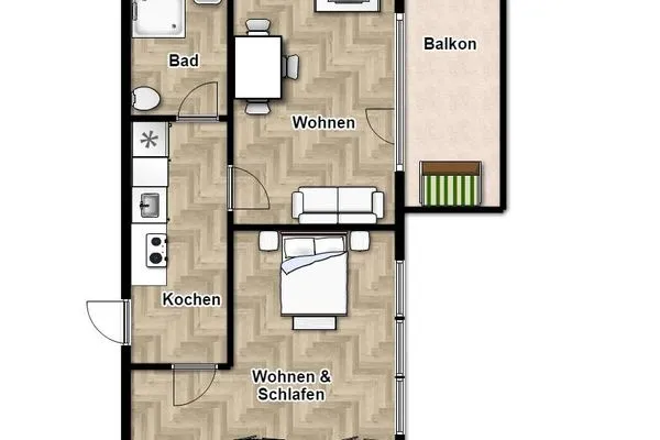 Grundriss Haus Nautica Ferienwohnung 415