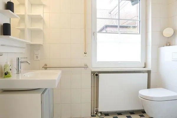 Badezimmer Haus Inselparadies Ferienwohnung Falshöft