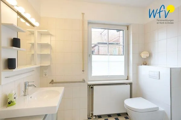 Badezimmer Haus Inselparadies Ferienwohnung Falshöft
