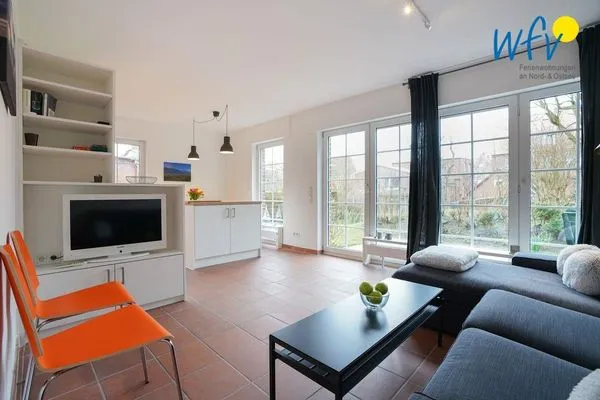 Wohnzimmer Haus Inselparadies Ferienwohnung Falshöft