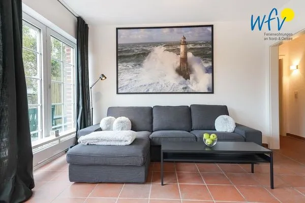 Wohnzimmer Haus Inselparadies Ferienwohnung Falshöft