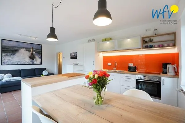 Küche / Küchenzeile Haus Inselparadies Ferienwohnung Falshöft