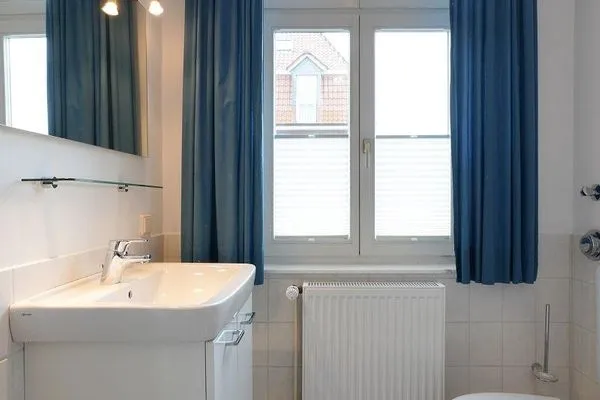 Badezimmer Logirhaus Doyen Ferienwohnung Neuwerk