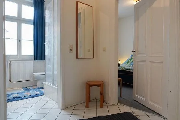 Badezimmer Logirhaus Doyen Ferienwohnung Neuwerk