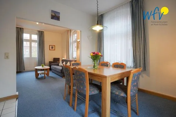 Wohnzimmer Logirhaus Doyen Ferienwohnung Neuwerk