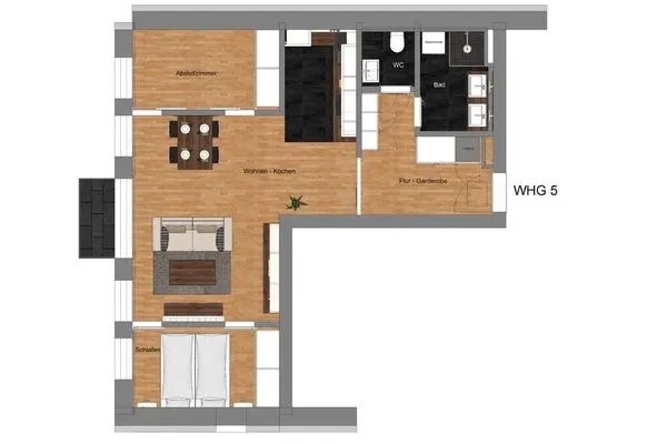 Grundriss Villa Drees Ferienwohnung 5