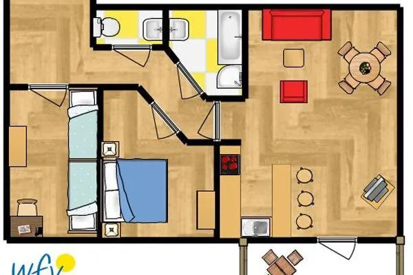 Grundriss Kaiserhof Ferienwohnung 202