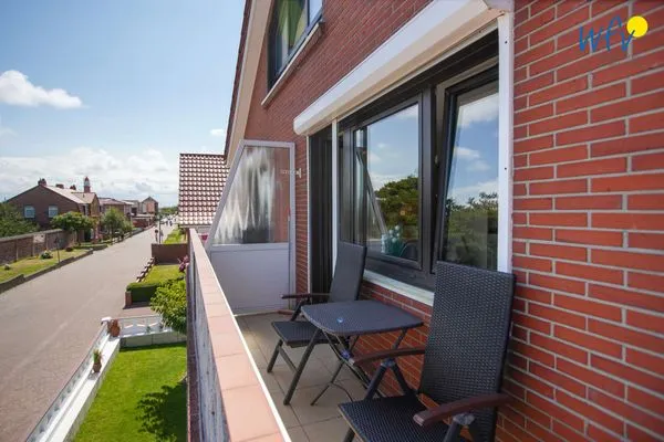 Balkon Ferienhaus Heidi Appartement Muschel