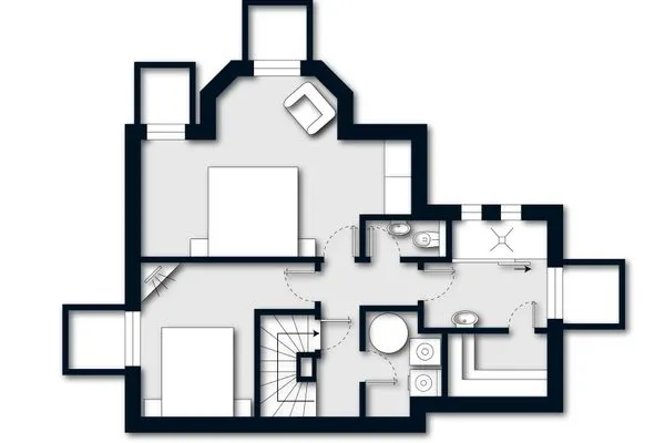 Grundriss  Das Reet Strandhaus