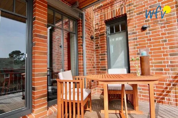 Balkon Bootshaus in den Dünen - 1 Ferienwohnung "Unter Fischen"