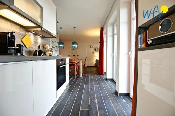 Küche / Küchenzeile Bootshaus in den Dünen - 1 Ferienwohnung "Unter Fischen"