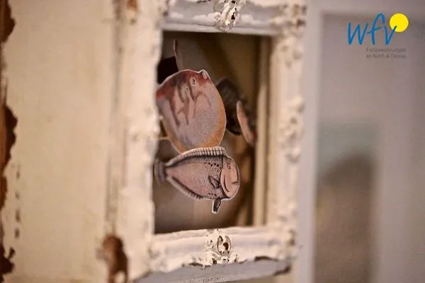 Dekoratives Detail Bootshaus in den Dünen - 1 Ferienwohnung "Unter Fischen"